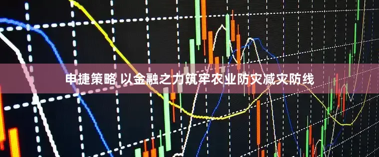 申捷策略 以金融之力筑牢农业防灾减灾防线