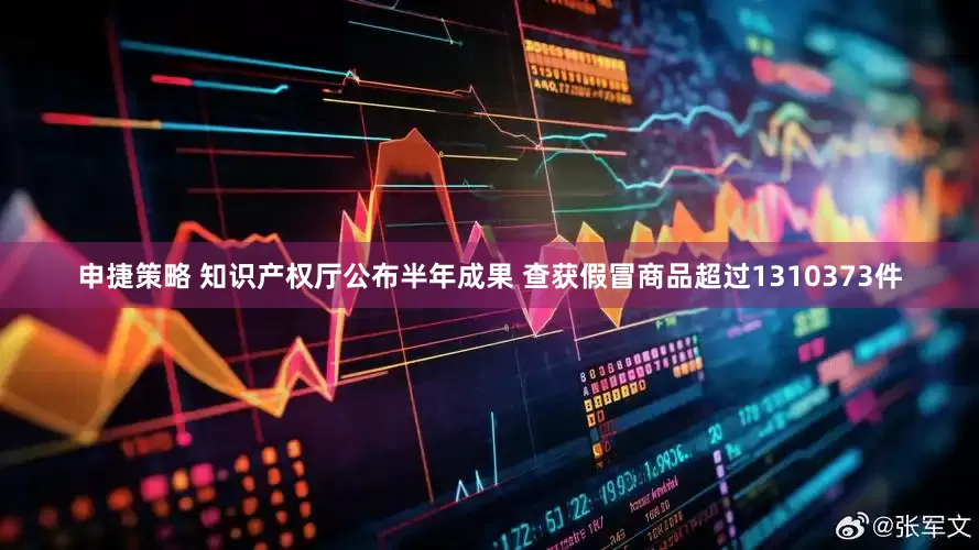 申捷策略 知识产权厅公布半年成果 查获假冒商品超过1310373件